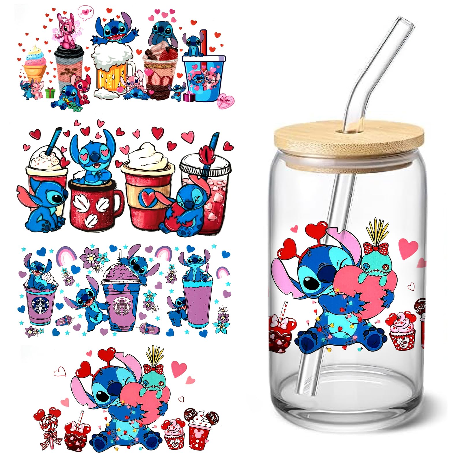 Custom UV DTF Cup Wraps - 16oz (4,3 x 9,5 inch)